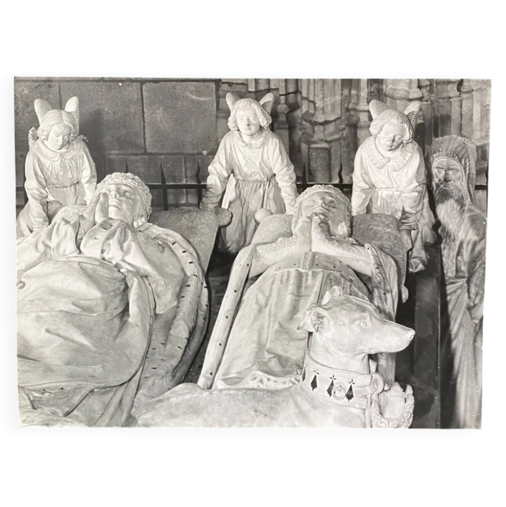 Photo argentique Bernard Darot XXe Tombeau
