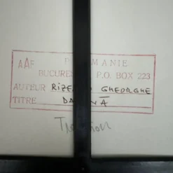 Photo artistique dédicacée par Gheorge Rizeanu XXe 2 enfants roumains