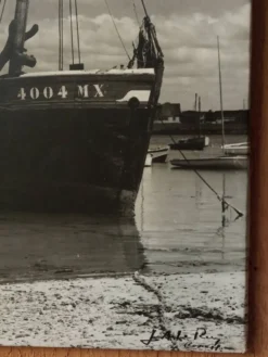Photo d'un bateau à Roscoff, années 50