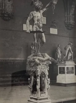 Photo gélatino-argentique Broni Florence Persée Cellini vers 1900 30x35 cm
