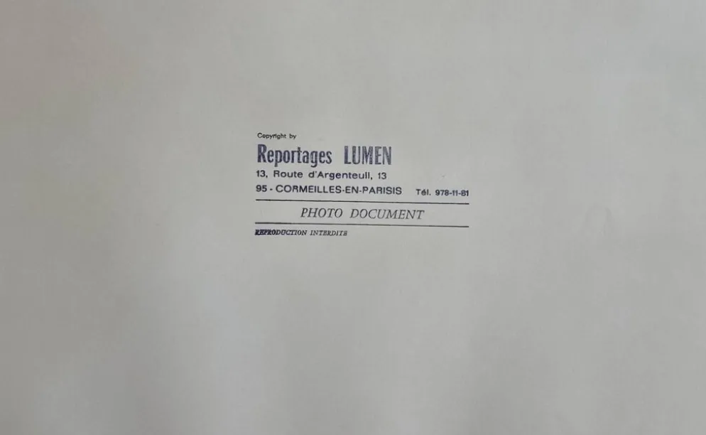 Photographie Air France cargo à Orly vintage années 70 encadré 53 x 43 cm