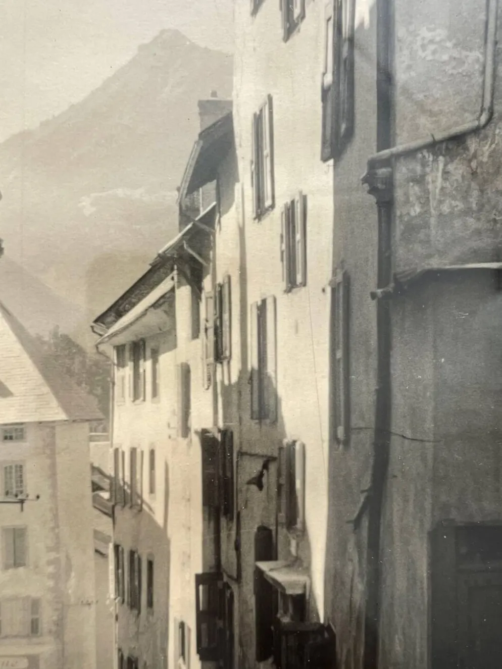 Photographie ancienne argentique Briançon 1950