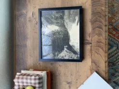 Photographie ancienne paysage enneigé