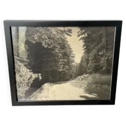Photographie ancienne paysage enneigé