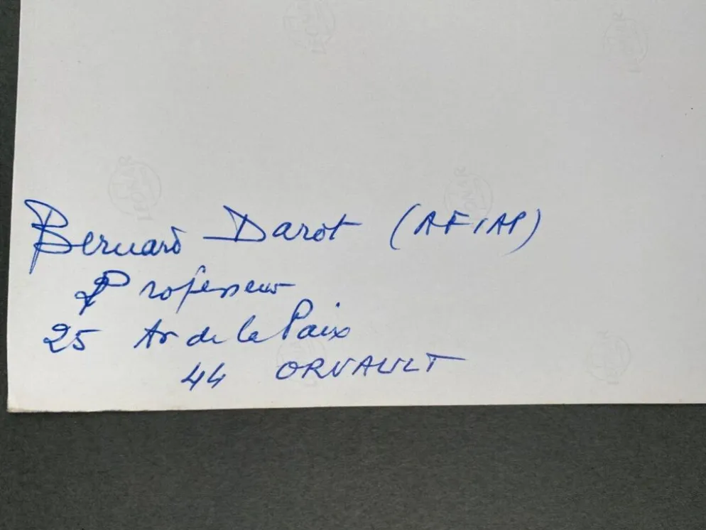 Photographie argentique Bernard Darot Fougères XXe
