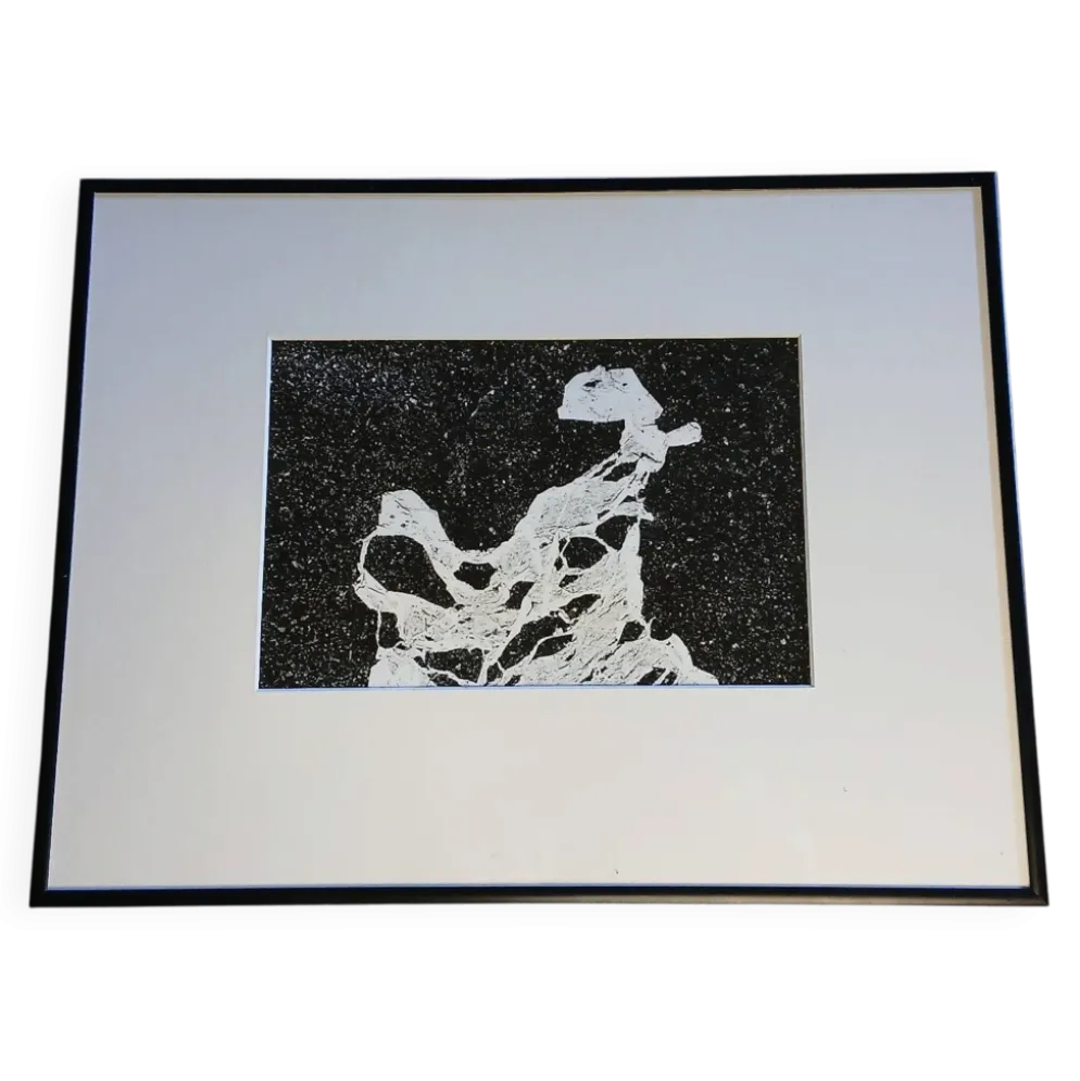 Photographie argentique noir et blanc, abstraite