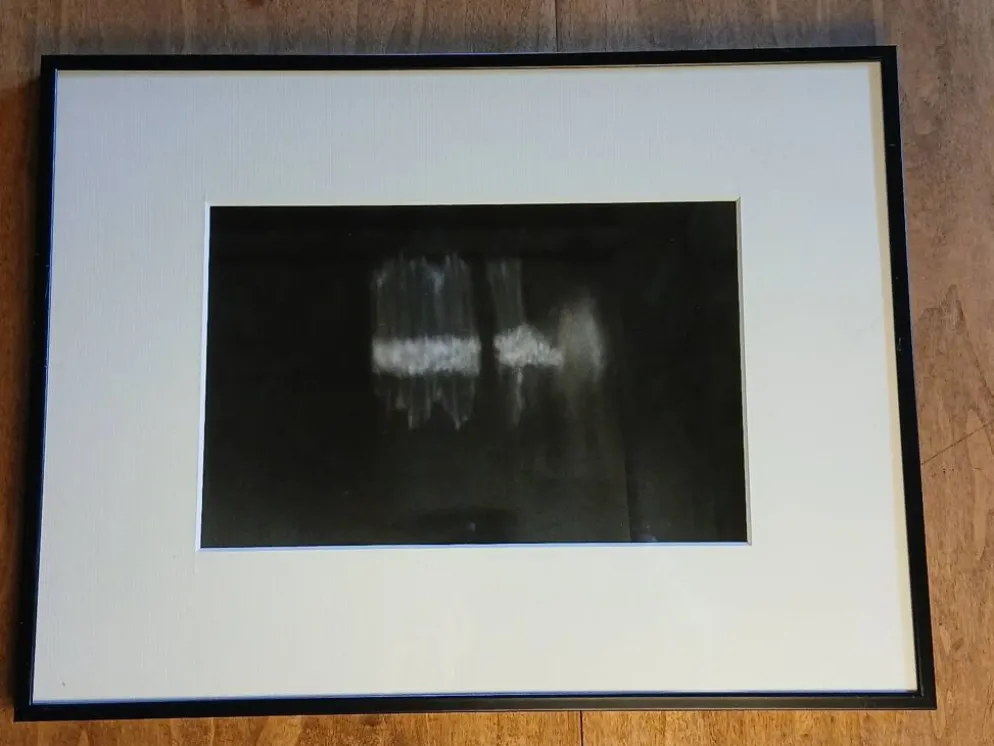 Photographie argentique noir et blanc, abstraite