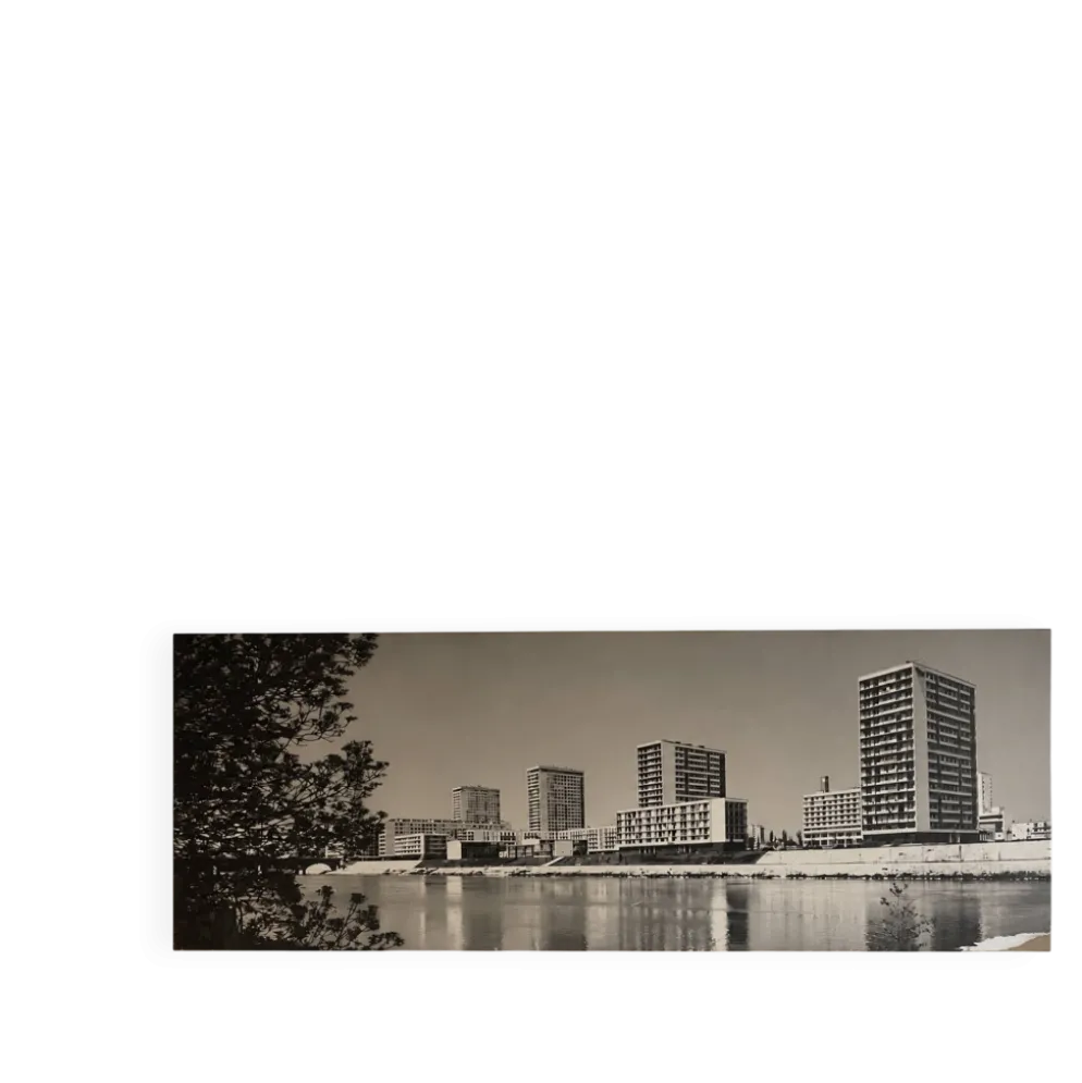 Photographie argentique - Rives du Cher à Tours – Sylvain Knecht, 1967