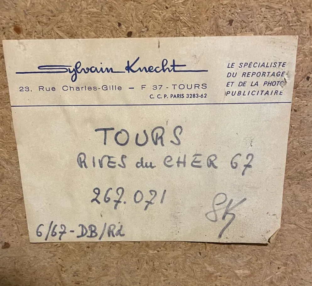 Photographie argentique - Rives du Cher à Tours – Sylvain Knecht, 1967