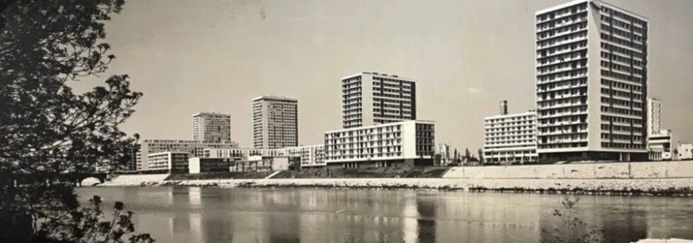 Photographie argentique - Rives du Cher à Tours – Sylvain Knecht, 1967