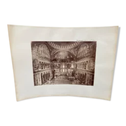 Photographie Constantinople Sainte Sophie XIXe Albumine