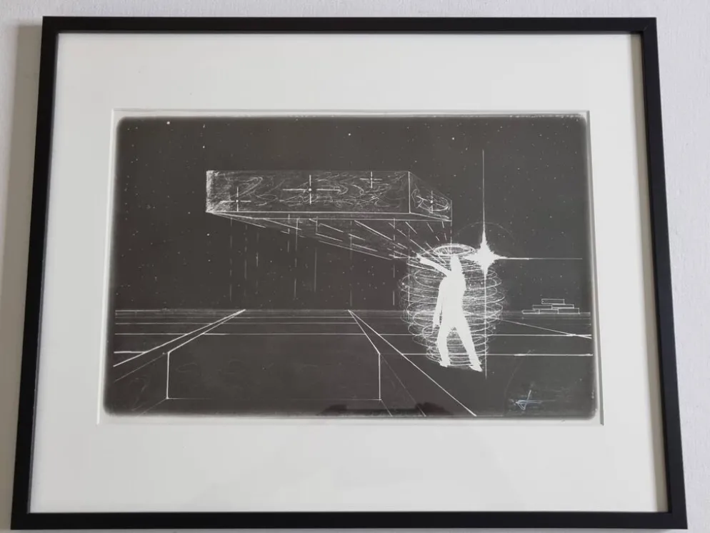 Photographie futuriste N&B, Tirage argentique signé, 40 x 50 cm