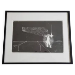 Photographie futuriste N&B, Tirage argentique signé, 40 x 50 cm