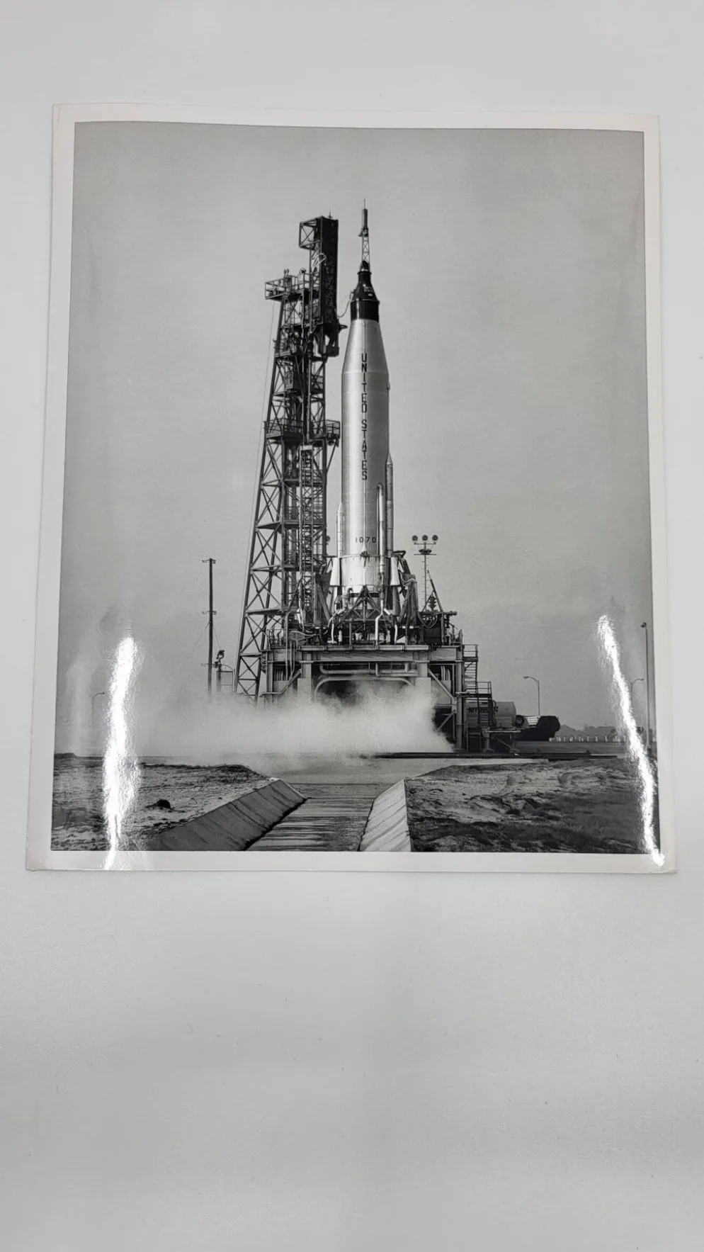 Photographie Us Air Force Lanceur Mercury Aurore 7 Nasa USA 1962