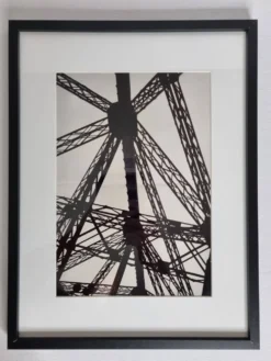 Photographie Vintage en Noir et Blanc des Années 70/80, Design Industriel, encadré 32 cm x 42 cm