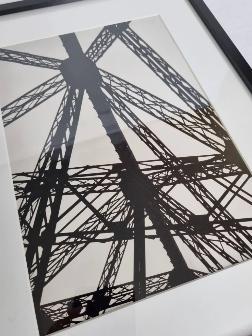 Photographie Vintage en Noir et Blanc des Années 70/80, Design Industriel, encadré 32 cm x 42 cm