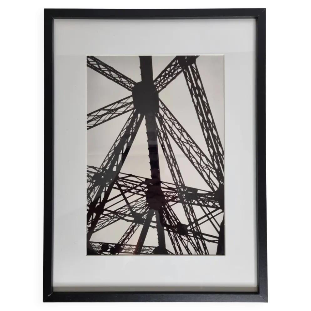 Photographie Vintage en Noir et Blanc des Années 70/80, Design Industriel, encadré 32 cm x 42 cm