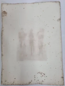 Photogravure ancienne, 1930, chasseurs Massaï