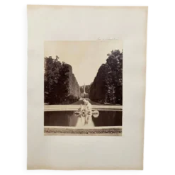 Photo Parc de Schoenbrunn XIXe albumine carton contrecollé