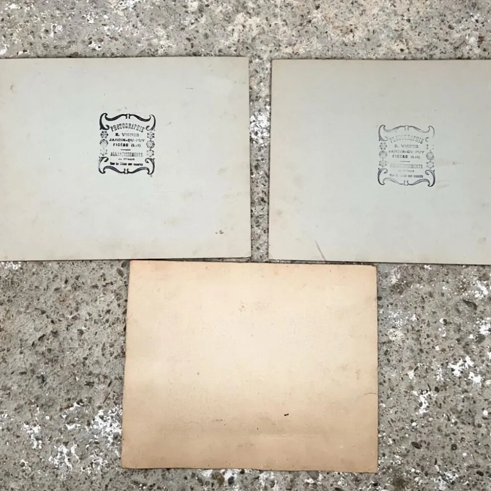 3 photos de classe début XXe
