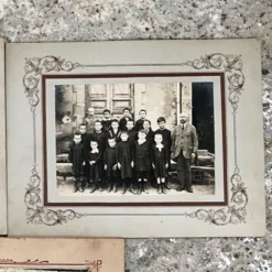 3 photos de classe début XXe