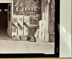 Photo vintage Mississippi 1936 – Devanture CJ Fite Jazz Feeds – Tirage prem