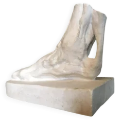 Pied d’écorché en plâtre