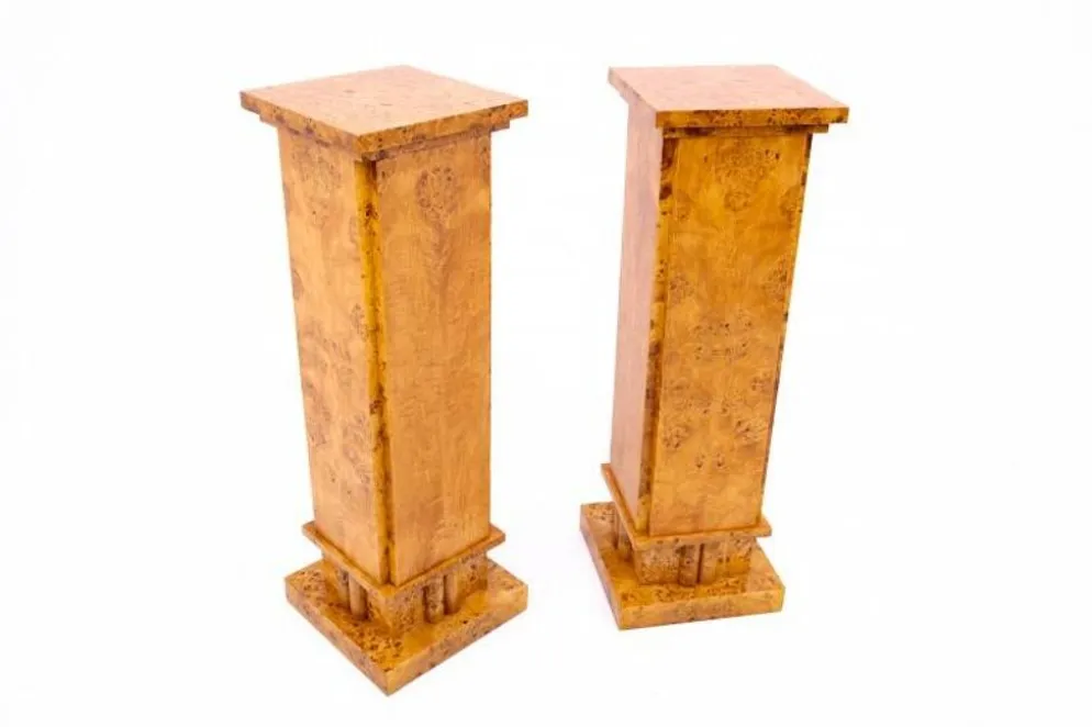 Pieds de lampe Art Déco, années 1940, Pologne.