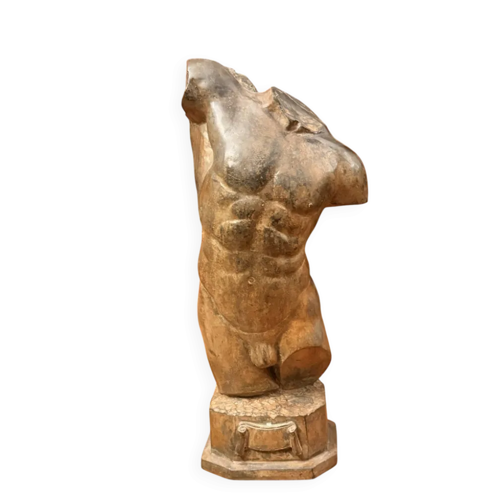 Pierre Chenet (XXe siècle), Étude de torse bronze à patine polychrome