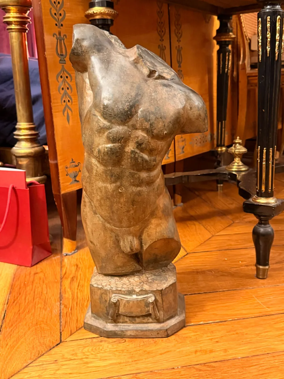 Pierre Chenet (XXe siècle), Étude de torse bronze à patine polychrome