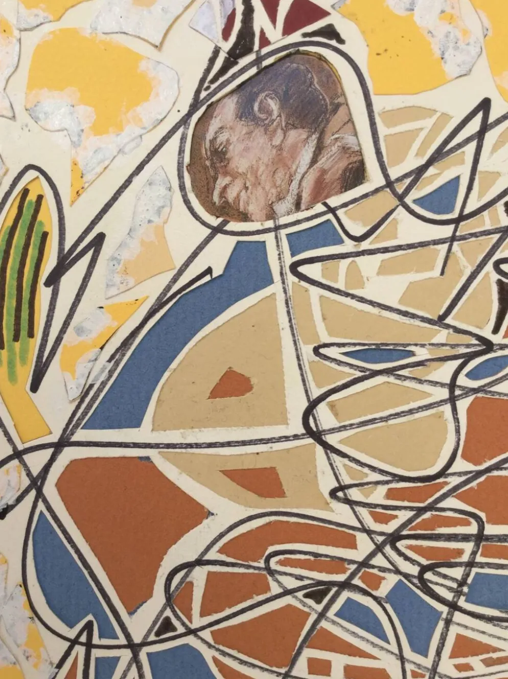Pierre clamagirand,dit clama (1934-2015).technique mixte.