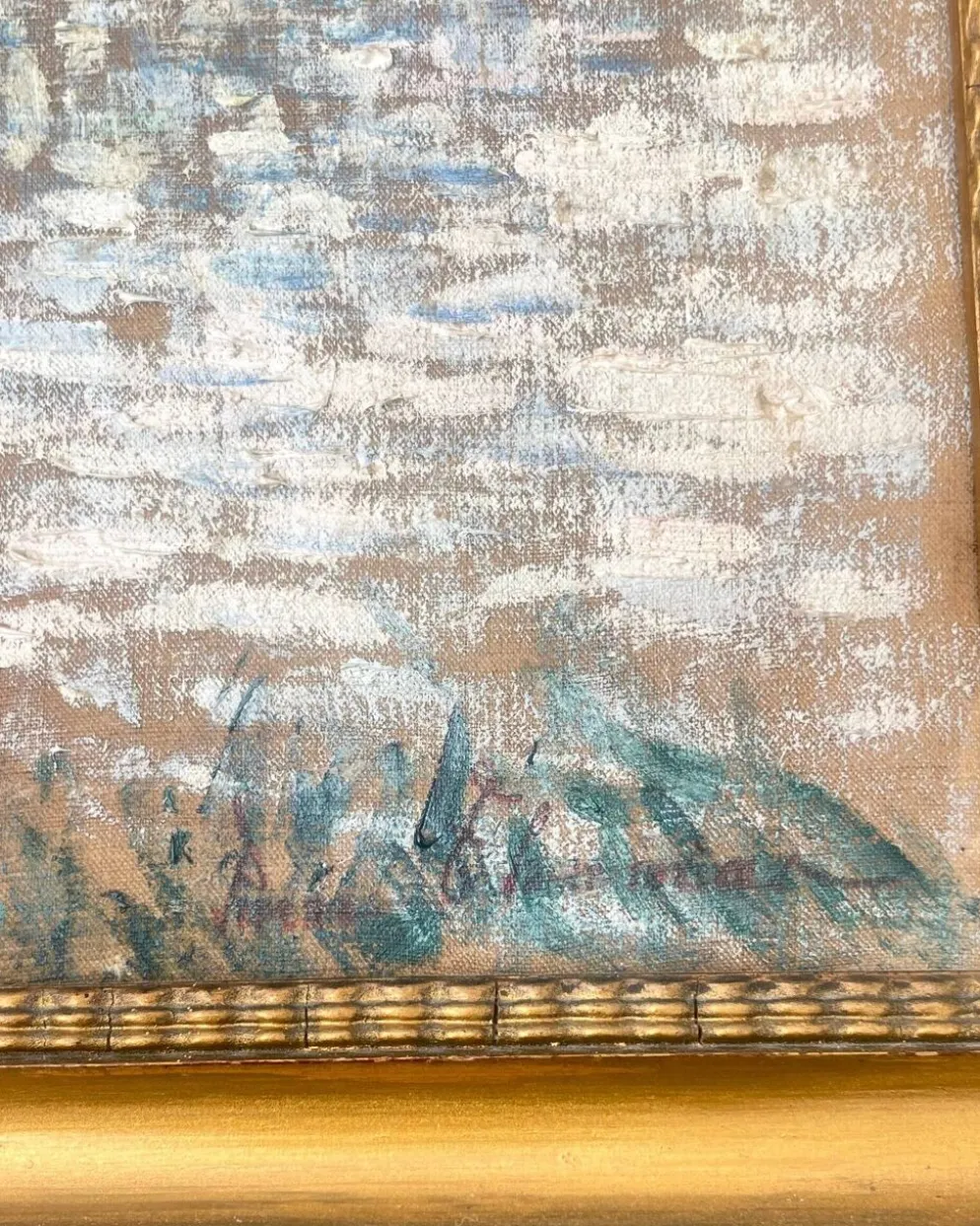 Pierre Thomas (1865-1930) — Bord de rivière en Limousin, huile sur toile