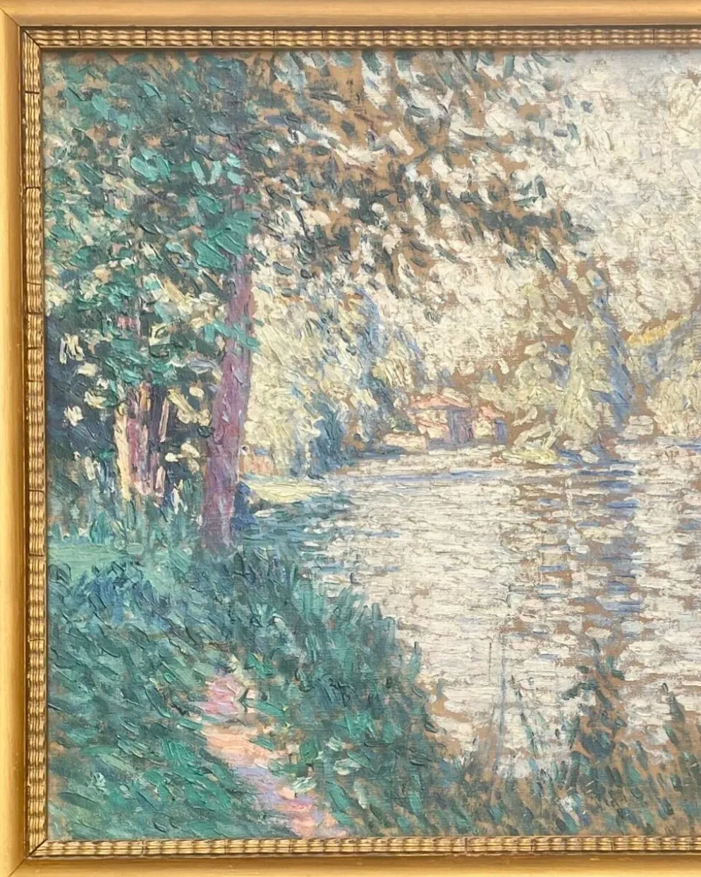 Pierre Thomas (1865-1930) — Bord de rivière en Limousin, huile sur toile