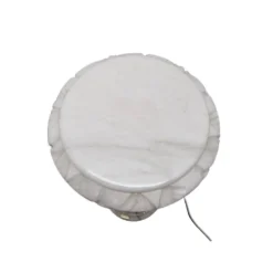 Pilier vintage en albâtre avec lampe, années 1970/80