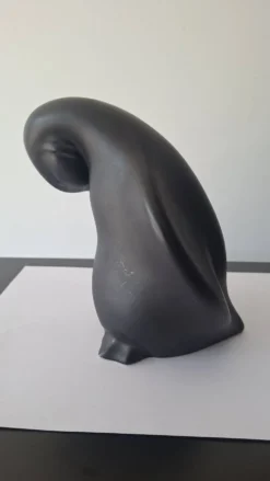 Pingouin En Céramique Noir Vallauris André Baud