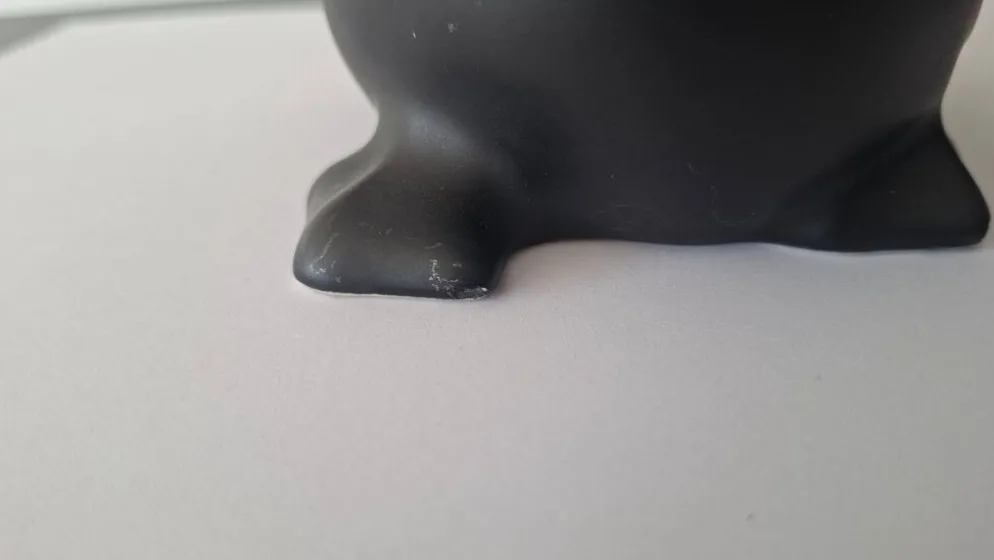 Pingouin En Céramique Noir Vallauris André Baud