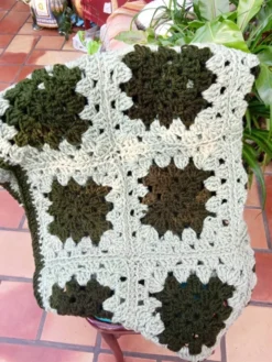 Plaid crocheté patchwork