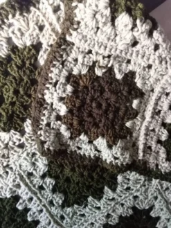 Plaid crocheté patchwork