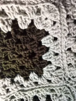 Plaid crocheté patchwork