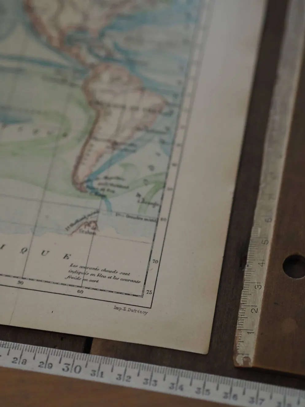 Planisphère ancien de 1887 – Carte géographique vintage