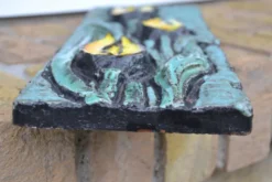 Plaque en céramique décor floral Ruscha
