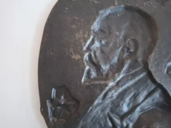 Plaque murale Art Déco T. G. Masaryk 1920, Tchécoslovaquie