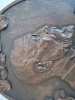 Plaque murale Art Déco T. G. Masaryk 1920, Tchécoslovaquie