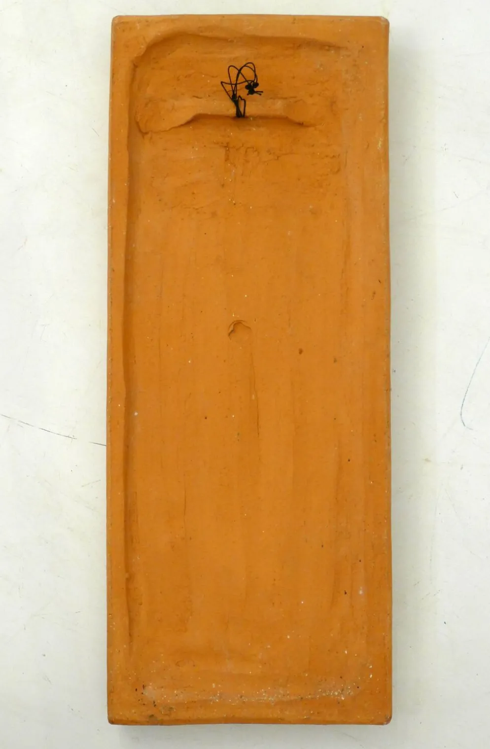Plaque murale Femme baigneuse, bas-relief en terre cuite