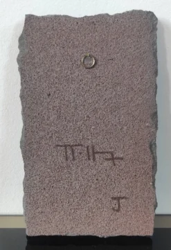 Plaque murale vintage en lave émaillée