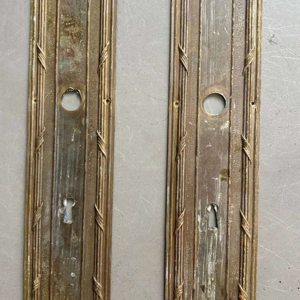 2 plaques de propreté anciennes - 53cm - Ref 1338