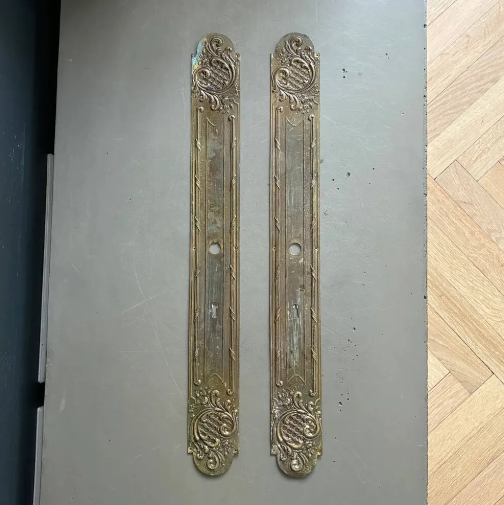 2 plaques de propreté anciennes - 53cm - Ref 1338