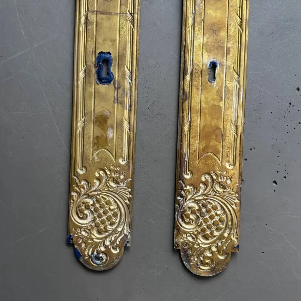 2 plaques de propreté anciennes - 53cm - Ref 1338