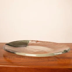 Plat de collecte en verre de Murano par Aureliano Toso pour Leucos, 1960