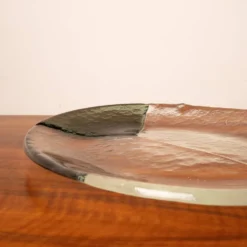 Plat de collecte en verre de Murano par Aureliano Toso pour Leucos, 1960